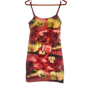 Vintage Aloha Republic Hawaiian Cotton Tropical Sundress Size Small